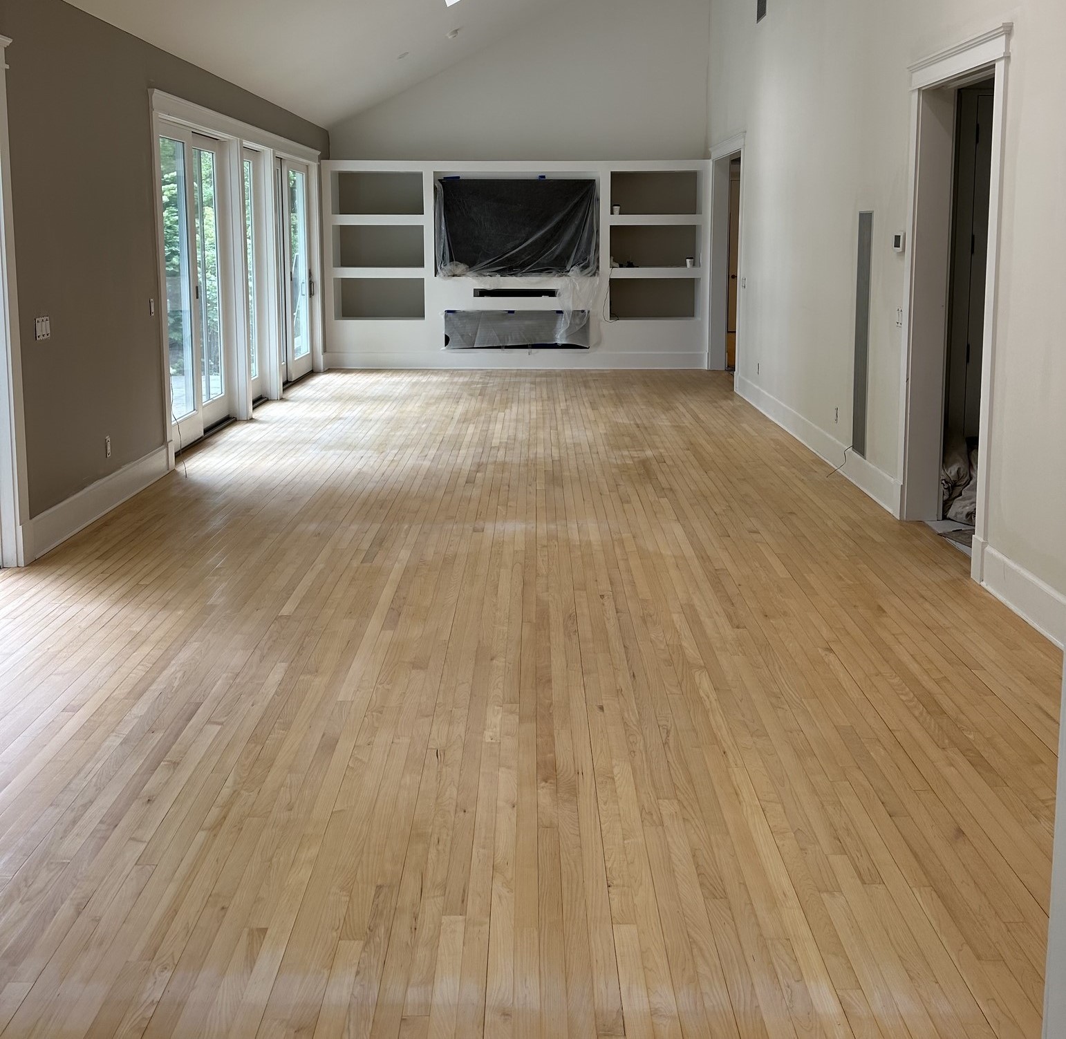 Interior with wood floor