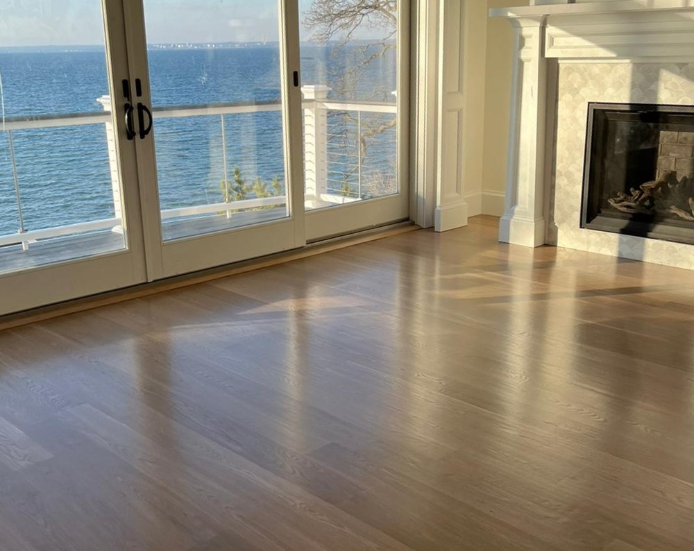 Interior with wood floor