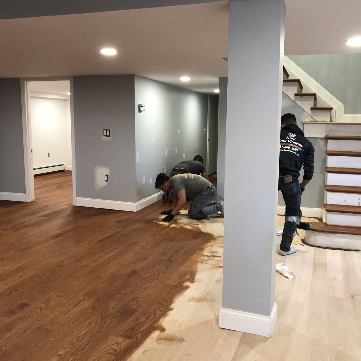 Interior with wood floor